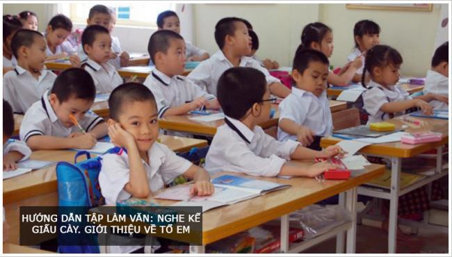 Hướng dẫn làm Tập làm văn: Nghe kể Giấu cày. Giới thiệu về tổ em