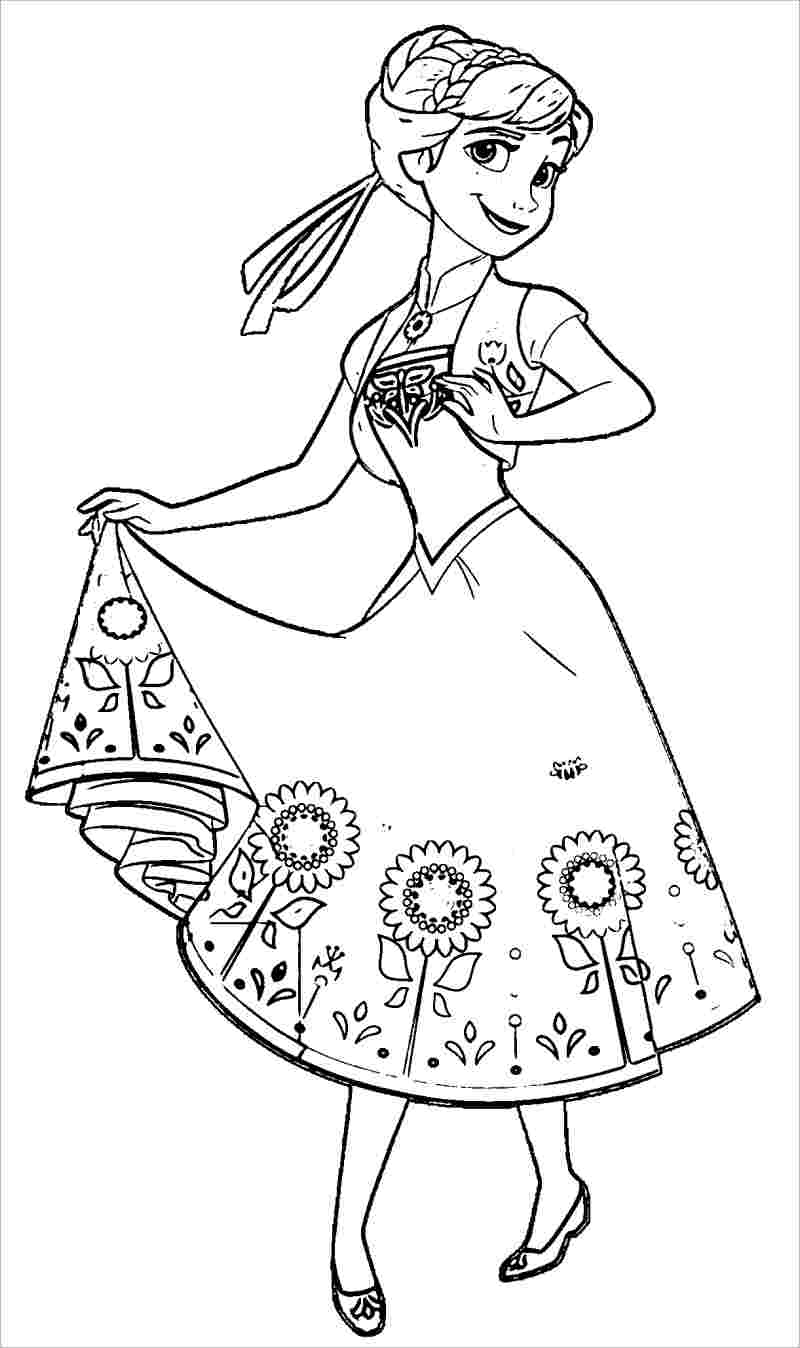 Váy Cho Bé Gái In Hình Công Chúa Elsa Và Anna Siêu Dễ Thương Mặc Đi Học Đi  Chơi  Lazadavn
