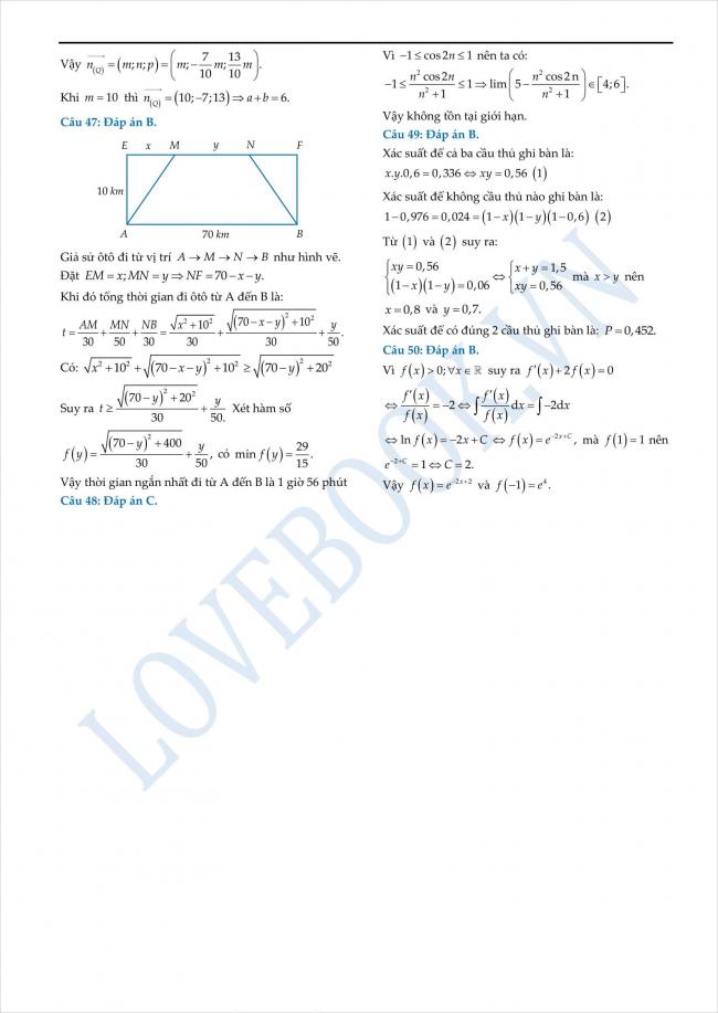 đáp án đề thi thử toán THPT tỉnh Yên Bái năm 2018 (5)