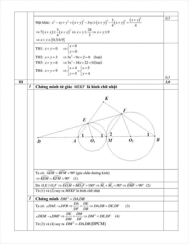 đáp án đề toán chuyên thi thử vào 10 THPT chuyên Nguyễn Huệ 2018 (2)