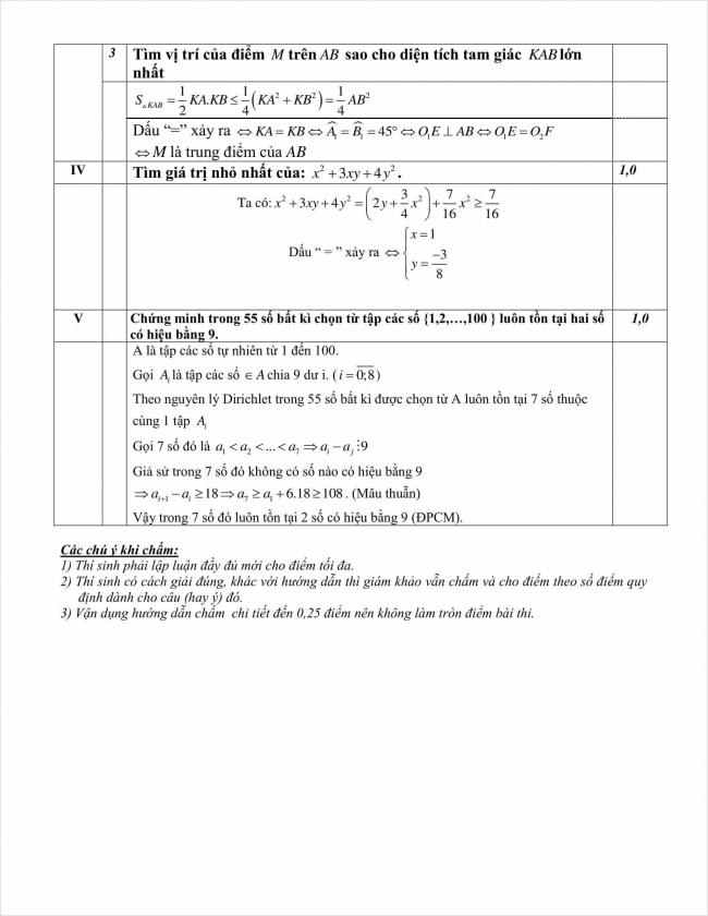 đáp án đề toán chuyên thi thử vào 10 THPT chuyên Nguyễn Huệ 2018 (3)