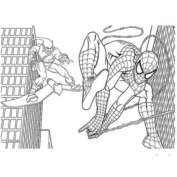 Tô Màu Người Nhện Spider Man - Tranh Tô Màu Cho Bé