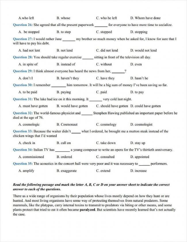 đề anh thi thử THPT chuyên đại học Vinh lần 2 năm 2018 (5)