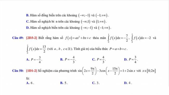 đề thi thử môn toán THPT Can Lộc, Hà Tĩnh 2018 (7)