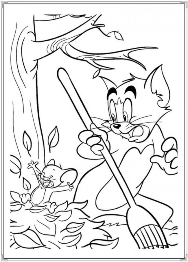 47 Tranh tô màu Tom and Jerry ngộ nghĩnh cho bé tập tô