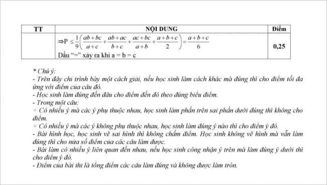 giải đề câu 5 đề toán thi vào lớp 10 vĩnh bảo, hải phòng