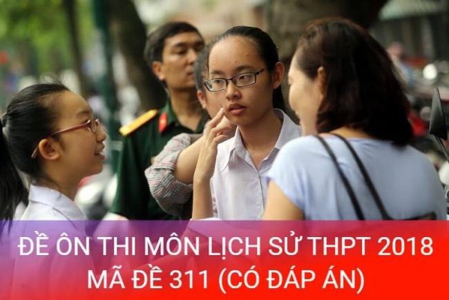 học sinh tham gia thi thử thpt môn sử 2018