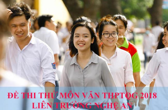 thí sinh thi thử môn văn thpt liên trường nghệ an