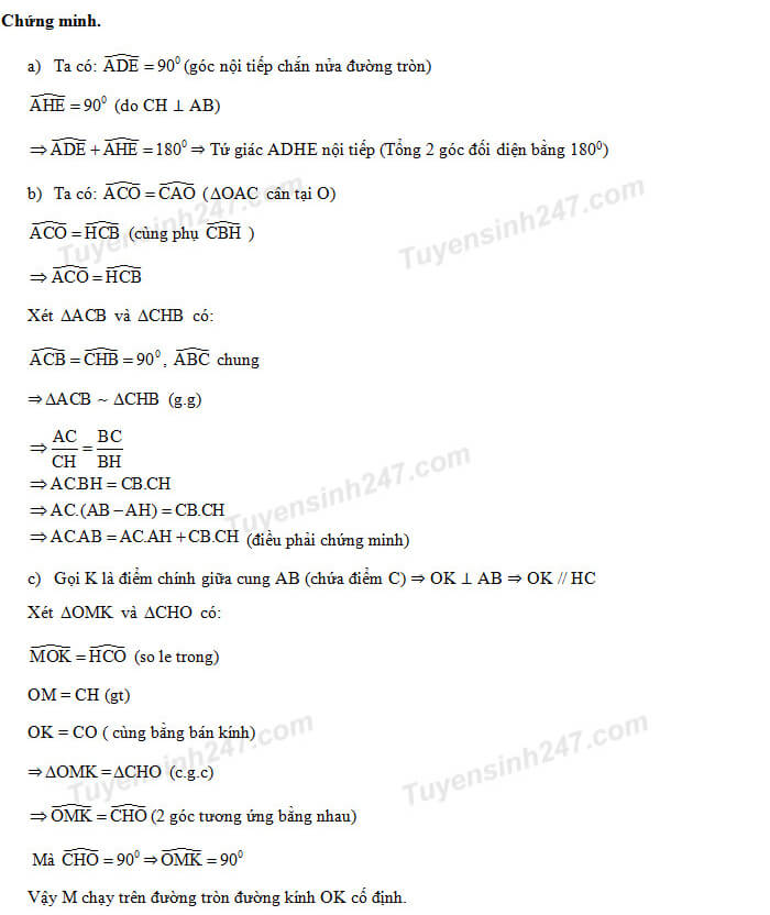 Đáp án đề thi Toán vào lớp 10 Đà Nẵng - Trang 5