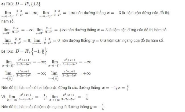 Đáp án câu a và b bài 2 trang 30 sgk giải tích lớp 12