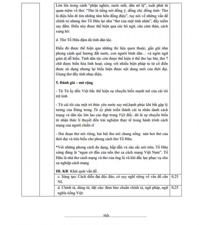 Đáp án Đề thi thử môn Văn thptqg năm 2018 trường Đặng Thúc Hứa – Nghệ An lần 1 trang 6