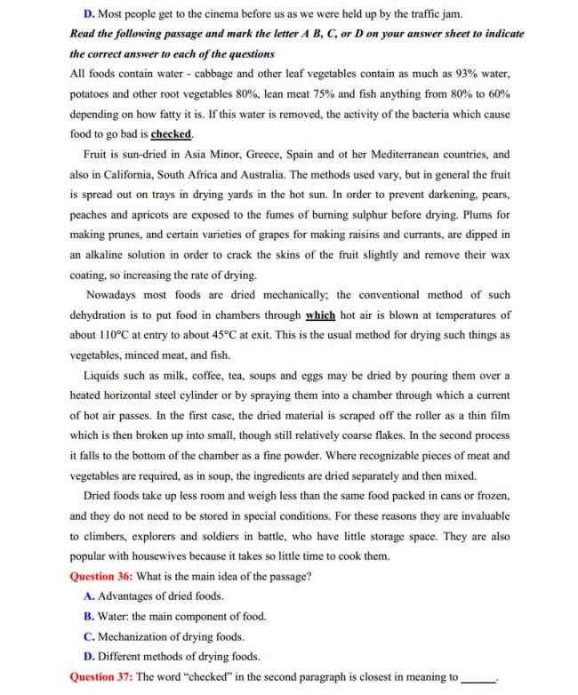 Đề thi thử môn Anh thptqg năm 2018 trường THPT chuyên Ngoại ngữ Hà Nội trang 5