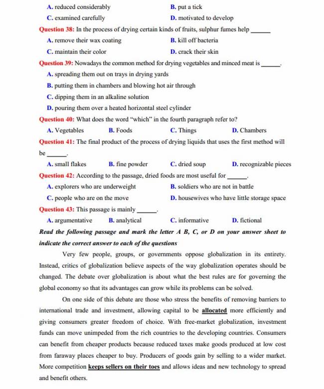 Đề thi thử môn Anh thptqg năm 2018 trường THPT chuyên Ngoại ngữ Hà Nội trang 6
