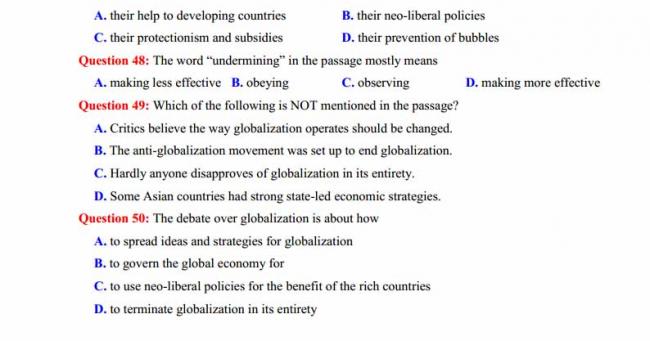 Đề thi thử môn Anh thptqg năm 2018 trường THPT chuyên Ngoại ngữ Hà Nội trang 8