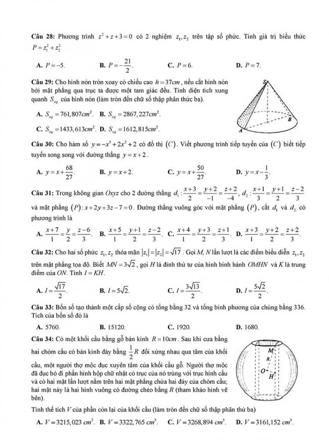 đề thi thử thpt môn toán Đà Nẵng 2018 trang 4