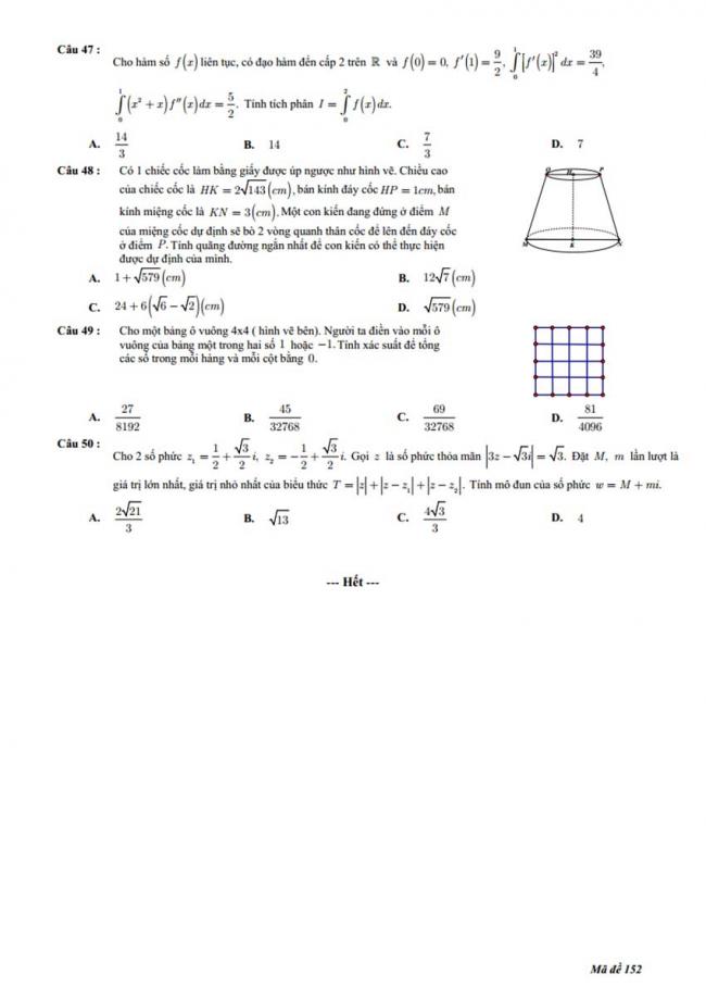 Đề thi thử môn Toán thptqg năm 2018 trường Nguyễn Đăng Đạo - Bắc Ninh lần 3 trang 5