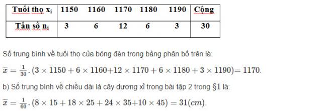 Giải toán Đại Số lớp 10 Bài 1 trang 122 sgk