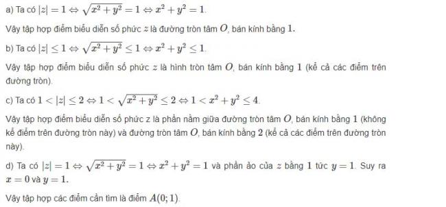 Đáp án bài 5 trang 134 sgk giải tích lớp 12