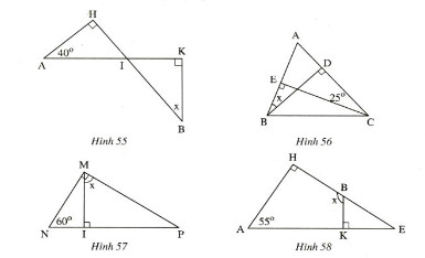 Bài 6 Trang 109 Sgk Toán 7 Tập 1: Tìm Các Số Đo X Ở Các Hình Sau...