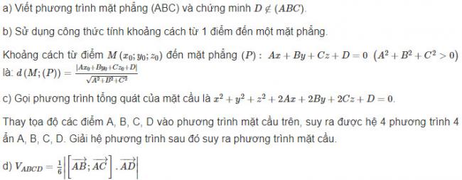 Hướng dẫn giải bài 8 trang 100 sgk hình học lớp 12