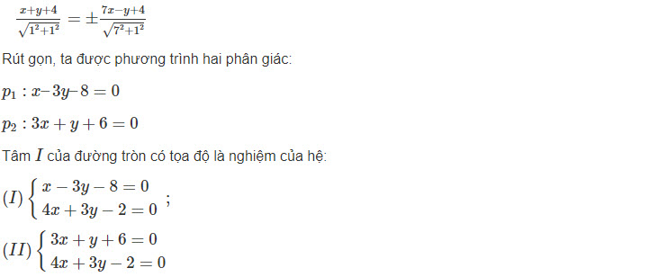 Hình học lớp 10 đáp án bài 8 trang 99 sgk