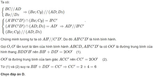 Đáp án bài 9 trang 80 SGK toán hình học lớp 11
