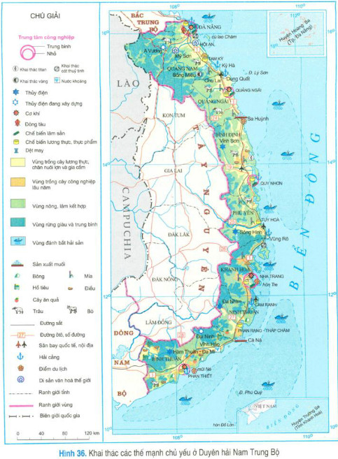 Khai thác các thế mạnh chủ yếu ở Duyên hải Nam Trung Bộ