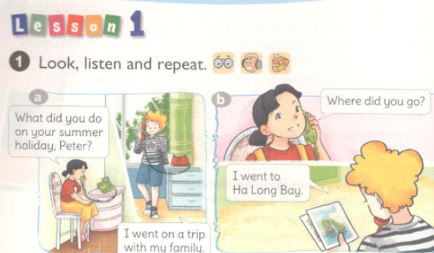 tiếng anh lớp 5 unit 1 lesson 3 trang 14