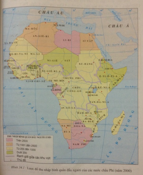 So sánh nền kinh tế của ba khu vực châu Phi