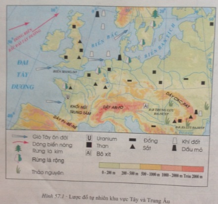 khí hậu ở Tây và Trung Âu chịu ảnh hưởng rõ rệt của biển.