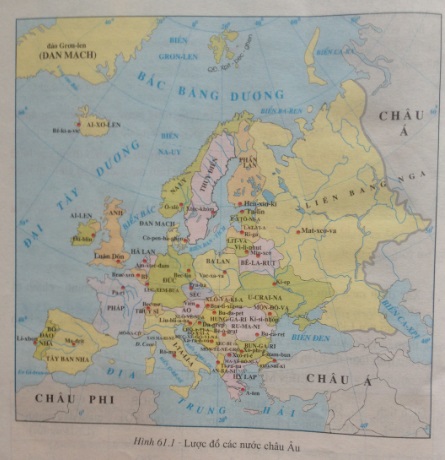  Thực hành: Đọc lược đồ, vẽ biểu đồ cơ cấu kinh tế châu Âu