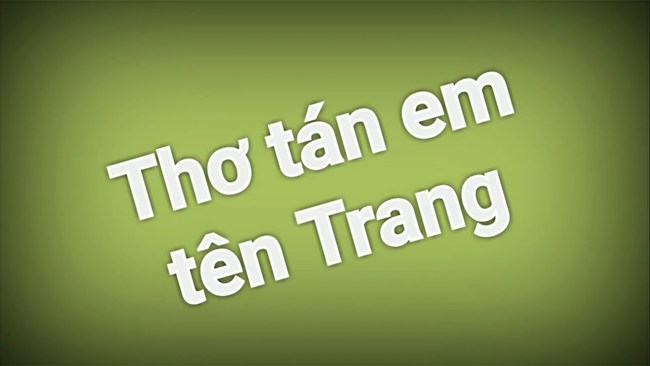 thơ tán em Trang