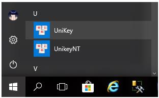 Khởi động Unikey