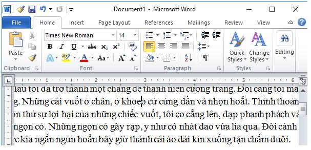 Nhấn phím → thì con trỏ chuột dịch sang phải một kí tự