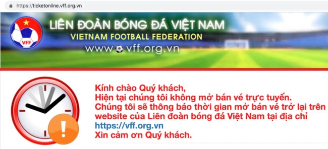 Cách mua vé bán kết aff cup 2018 online trận Việt Nam - Philippines