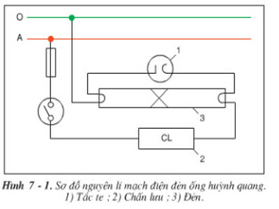 Thực hành trang 34 SGK Công nghệ 9: vẽ sơ đồ lắp đặt mạch điện