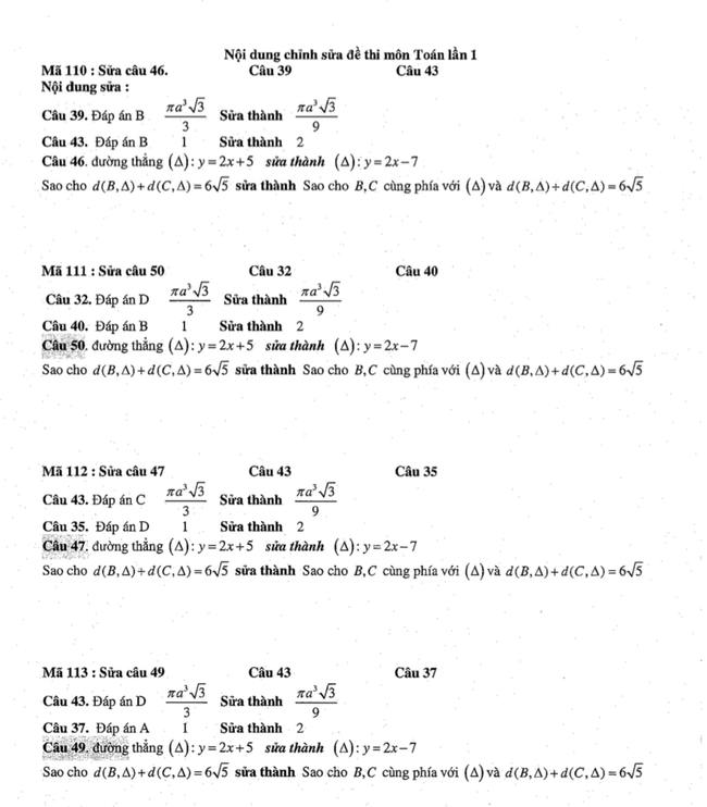 Đề thi thử môn Toán THPT năm 2019 trường Lương Thế Vinh - Hà Nội trang 6