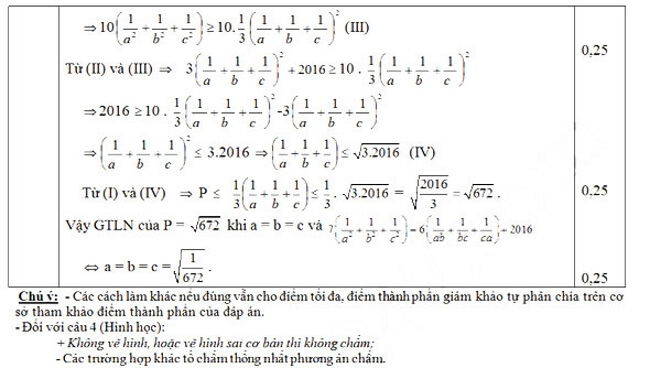 Đáp án Đề thi thử vào 10 môn Toán trường THPT Nguyễn Thị Minh Khai - TP.HCM trang 3