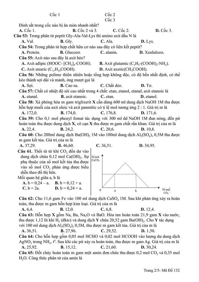 Đề thi thử môn Hóa THPT năm 2019 trường THPT  Đoàn Thượng - Hải Dương lần 1 trang 2