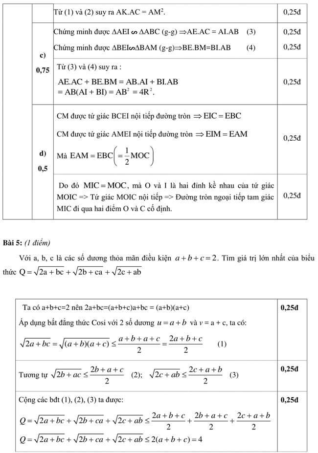 Đáp án Đề thi thử vào 10 môn Toán trường THPT Lý Tự Trọng - Bình Định trang 4