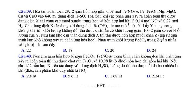 Đề thi thử môn Hóa THPT năm 2019 trường THPT Lý Thái Tổ - Bắc Ninh lần 1 trang 5