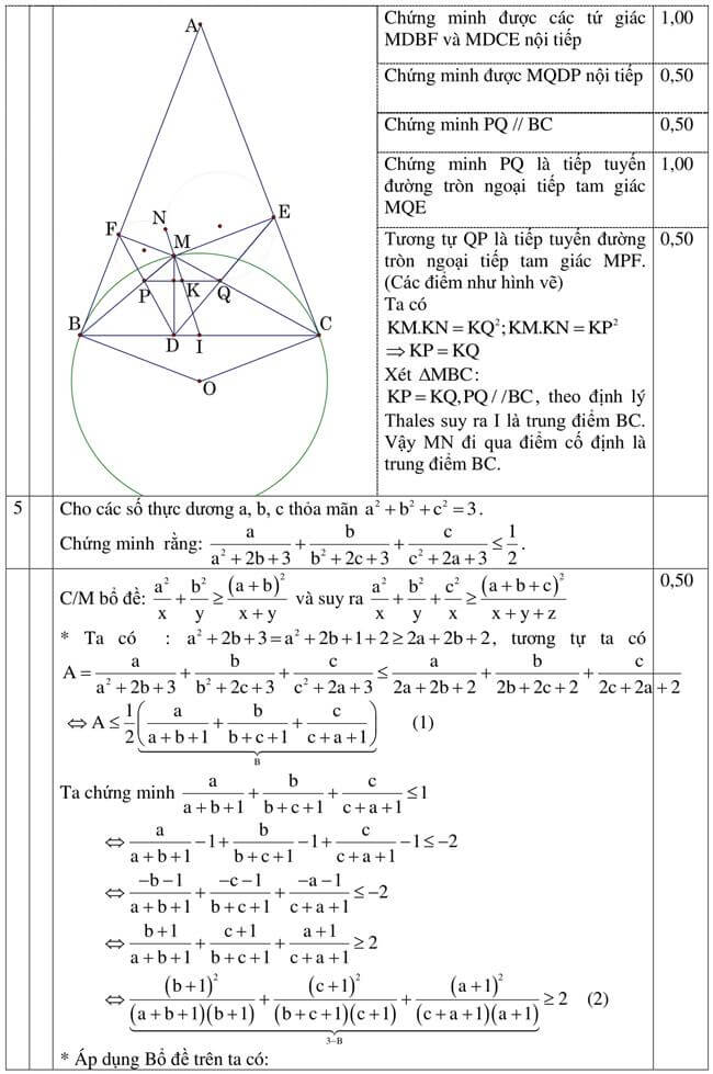Đáp án Đề thi thử môn toán vào 10 THPT Cao Bình - Cao Bằng trang 3
