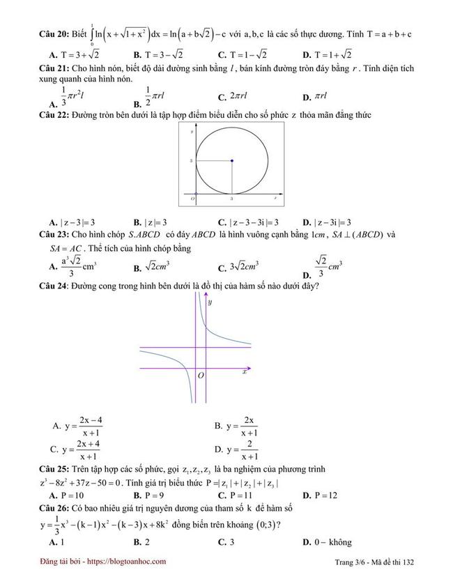 Đề thi thử môn Toán THPT năm 2019 trường THPT Trần Bình Trọng - Khánh Hòa lần 2 trang 3
