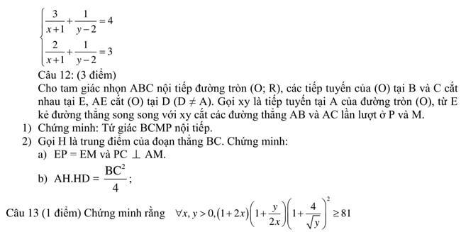 Đề thi thử toán vào 10 THPT A Hải Hậu - Nam Định trang 2