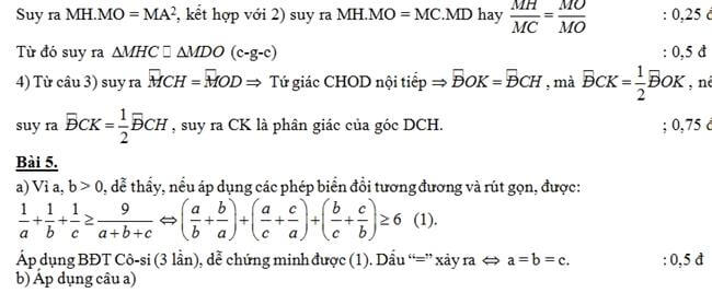 Đáp án Đề thi thử toán vào 10 THPT Phước Dinh - Ninh Thuận trang 2