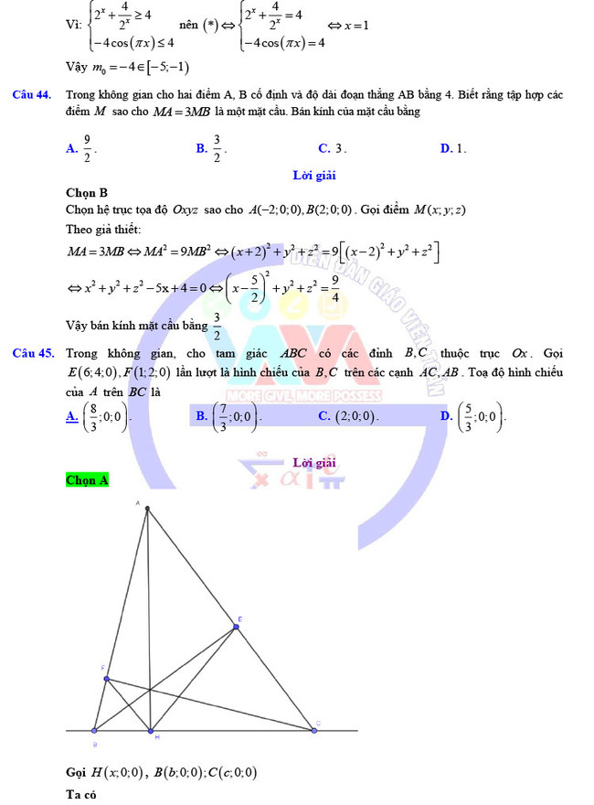 Đề thi khảo sát 12 môn Toán mã 023 Hà Nội 2019 trang 17