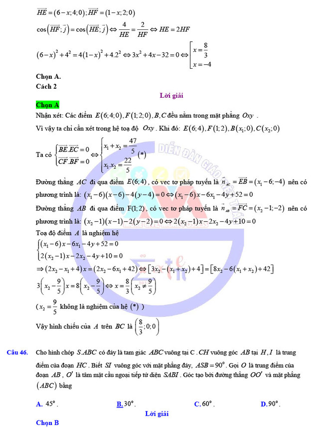 Đề thi khảo sát 12 môn Toán mã 023 Hà Nội 2019 trang 18
