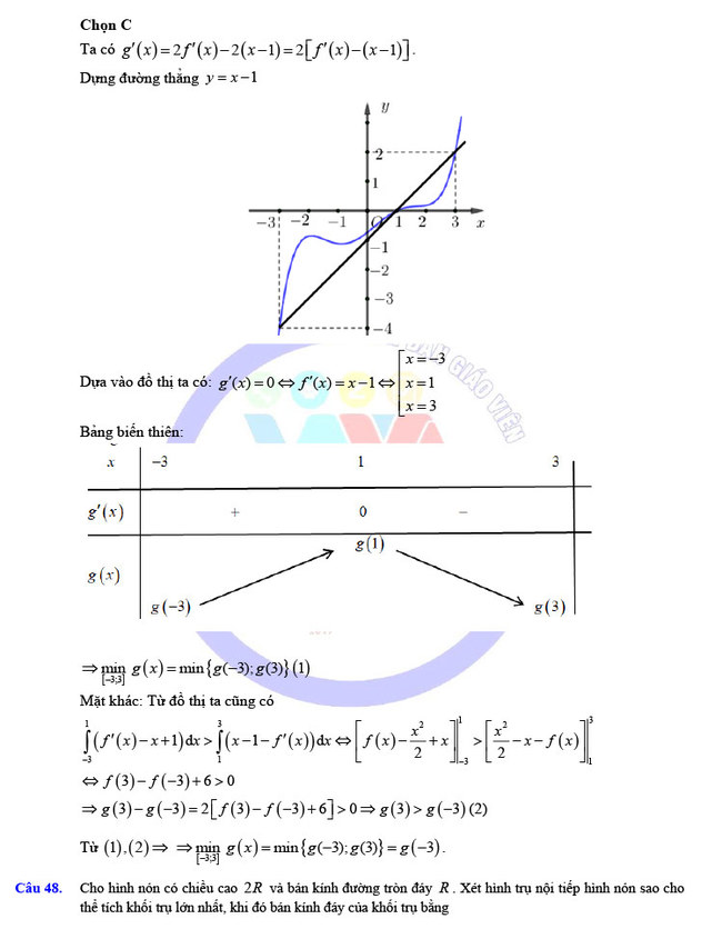 Đề thi khảo sát 12 môn Toán mã 023 Hà Nội 2019 trang 20