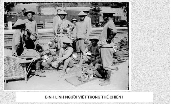 Hình ảnh binh lính người Việt trong Thế chiến I