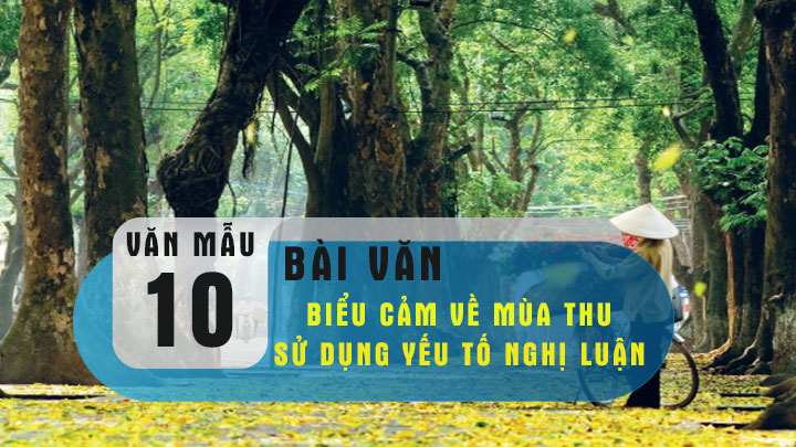 Bài văn biểu cảm về mùa thu có sử dụng yếu tố nghị luận